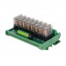 8 Channel OMRON Relay Module SPDT 8 Ways Driver Board Socket DC 24V 16A 1NO+1NC 35mm Din Rail Mount