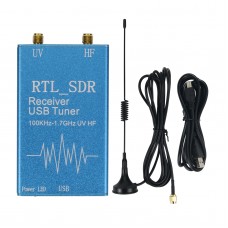 820T For RTL SDR Receiver USB Tuner 100KHz-1.7GHz UV HF RTL2832U + R820T For Radio Communications