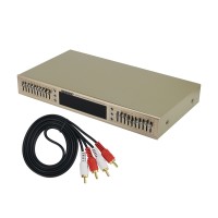  HIFI Digital HD Stereo 10-Band Graphic Equalizer Preamplifier Equalizer Built-in USB Home Stage Equalizer 