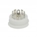 10 PCS Chassis Mount 9pin Ceramic Vacuum Tube Socket Base FOR 12AX7 EF86 6922 EL84 6DJ8 12AU7 12AT7 Hifi Audio Guitar Tube AMP