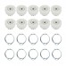 10 PCS Chassis Mount 9pin Ceramic Vacuum Tube Socket Base FOR 12AX7 EF86 6922 EL84 6DJ8 12AU7 12AT7 Hifi Audio Guitar Tube AMP