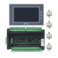 Samkoon EA-043A 4.3" HMI Touch Screen + FX3U-48MR PLC Controller PLC Control Board 6AD 2DA