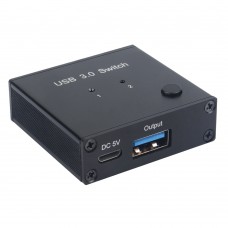 AM-U301 USB 3.0 Switch USB 3.0 Sharing Switch 2 Input Ports 1 Output Port For Mouse Keyboard Printer