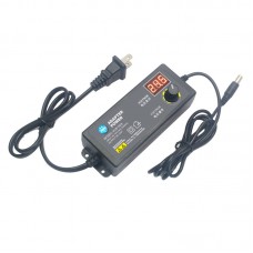 Adjustable Power Adapter With Display Screen AC100V-240V To DC3.8V-37V 2A US Plug