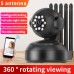 1MP 720P Wifi Camera PTZ Camera Home Wireless Security Camera Night Version EC115-Y13 Black