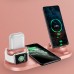 6 In 1 Charging Dock Station 10W QI Wireless Charger Fast Charger For Airpods Apple Watch iPhone