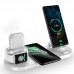 6 In 1 Charging Dock Station 10W QI Wireless Charger Fast Charger For Airpods Apple Watch iPhone