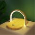 3 In 1 Desktop Night Lamp With Wireless Charger Phone Stand 15W Adjustable LED Lights Fast Charging