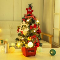 50CM/19.7" Desktop Christmas Tree Mini Christmas Tree Xmas Tree With Lights Holiday Decorations