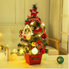 50CM/19.7" Desktop Christmas Tree Mini Christmas Tree Xmas Tree With Lights Holiday Decorations