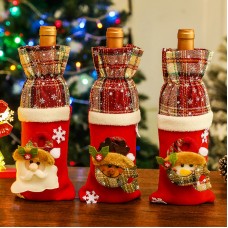 Funny Christmas Wine Bottle Cover Decoration Props Perfect For Hotel Restaurant Home Holiday Party