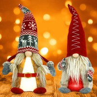 Swedish Style Christmas Faceless Doll Xmas Ornament Santa Claus Doll Christmas Gift For Children