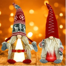 Swedish Style Christmas Faceless Doll Xmas Ornament Santa Claus Doll Christmas Gift For Children