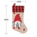 Christmas Stocking Christmas Ornament Nordic Style Xmas Gift Designed With Faceless Elderly Man