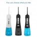 WF201K-2D 300ML Rechargeable Water Flosser Cordless Oral Irrigator Portable Water Flosser 3 Modes