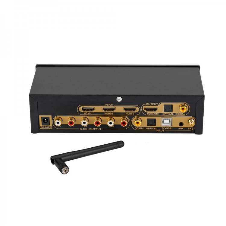 5.1 Audio Decoder DAC USB Sound Card Bluetooth Receiver 5.1CH Digital