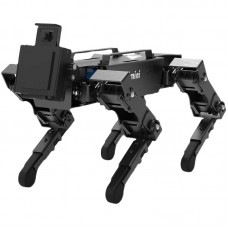 AI Bionic Robot Dog Four-Legged Dog Intelligent Mechanical Robot Pet With 2MP Camera Black Matte