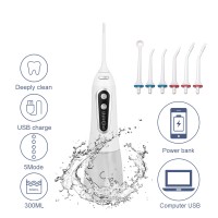 WF201K 300ML Portable Oral Irrigator Rechargeable Water Flosser Cordless 3 Working Modes Dental Care