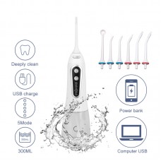 WF201K 300ML Portable Oral Irrigator Rechargeable Water Flosser Cordless 3 Working Modes Dental Care