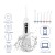 WF201K 300ML Portable Oral Irrigator Rechargeable Water Flosser Cordless 3 Working Modes Dental Care