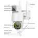 2MP Waterproof Outdoor Camera Security Camera Indoor Wifi Camera Dual Lens Full Color Night Vision