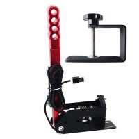 16Bit USB Handbrake Brake with C-Clamp for PC Windows for Sim Racing Games G25/G27/G29/T500-Red