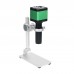 48MP Industrial Microscope Camera Stand Microscope Magnifier w/ 120X C-Mount Lens For Repairing