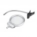 LED Illuminating Magnifier Metal Hose Magnifying Glass Desk Table Reading Lamp Light with Clamp for Reading Painting sewing