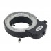 144-LED Microscope Ring Light Illuminator Microscope LED Light 6500K Adjustable With Power Adapter