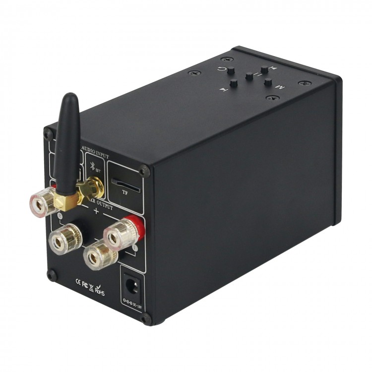 BRZHIFI C50 Bluetooth 5.0 Amplifier MA12070 Hifi Player Small Power Amp ...