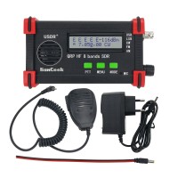 USDX USDR HF QRP SDR Transceiver SSB/CW Transceiver 10-Band 5W DSP SDR Black Shell w/ Handheld Mic