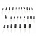 500Pcs/lot 0.1UF-1000UF 24Values Aluminum 10-50V Mix Electrolytic Capacitor Assorted Kit And Storage Box