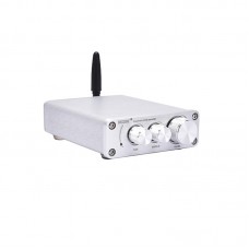 BORIZSONIC TPA3116 Mini Power Amplifier 50Wx2 Hifi Power Amp Stereo Bluetooth Amplifier BT5.0 Silver