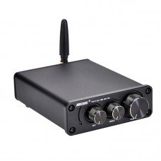 BORIZSONIC TPA3116 Mini Power Amplifier 50Wx2 Hifi Power Amp Stereo Bluetooth Amplifier BT5.0 Black