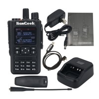 HamGeek HG-590 Amateur GPS Walkie Talkie 6-Band 256CH Handheld Transceiver w/ Programming Cable