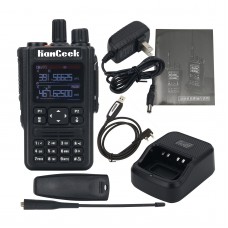 HamGeek HG-590 Amateur GPS Walkie Talkie 6-Band 256CH Handheld Transceiver w/ Programming Cable