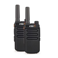 2PCS X-65TFSI 8W 10KM Walkie Talkie Handheld Transceiver UHF Transceiver Radio w/ Charging Dock