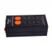 3000W 15A LED Display Aluminum Audio Noise AC Power Filter Amplifier PC Power Conditioner Purifier Surge Protection-Black