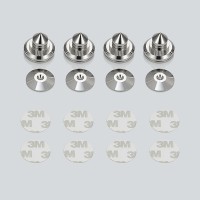 4PCS Foot Pads Stable Spike Floor HIFI Shock Absorber for CD Amplifier Home Speaker Desk Stand Isolation Copper Suspension Base-Silver