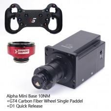 Simagic Alpha Mini Base 10NM +GT4 Carbon Fiber Wheel for Direct Drive Steering Wheel Stepping Racing Game Simulator