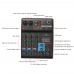 Bluetooth 4-way Tuning Table USB Audio DJ Mixer Perform Live Singing Recording Computer Phone Sound Card Reverberation DJ Device