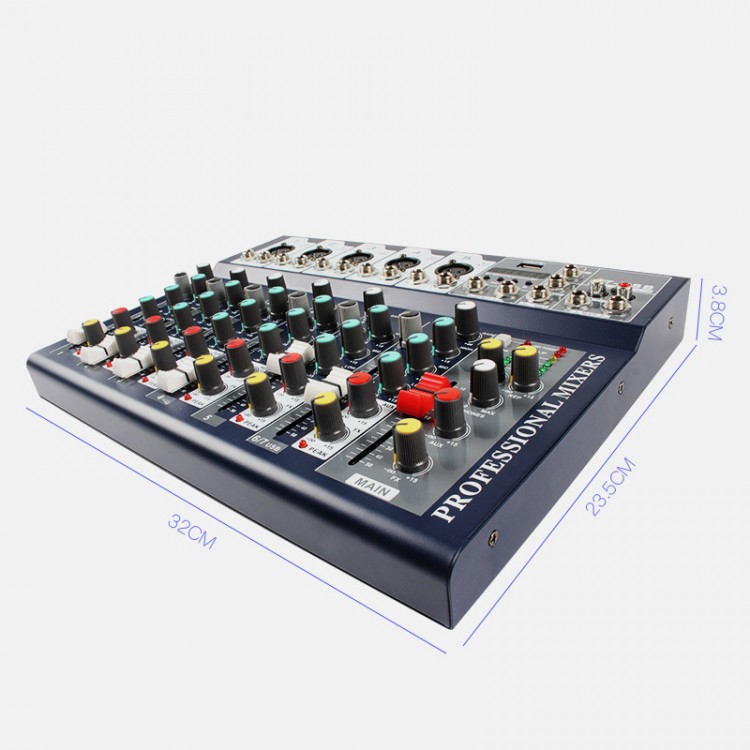 Professional Mini Audio Mixers With USB Broadcast DJ Sound System USB