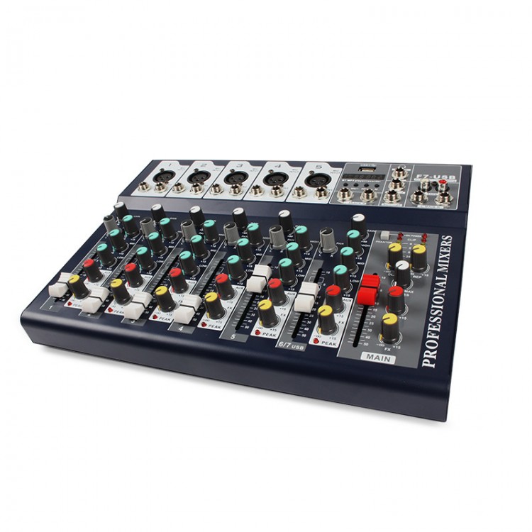 Professional Mini Audio Mixers With USB Broadcast DJ Sound System USB