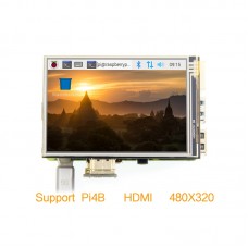 3.5 inch HDMI LCD Screen 3.5" Display 60 fps 1920*1080 IPS Touch Screen with Adapter for Raspberry Pi 3B