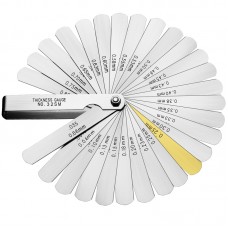 32 Blades Feeler Gauge Metric Gap Filler 0.04-0.88mm Thickness Gage 0015-0.035 inch For Measurment Tool