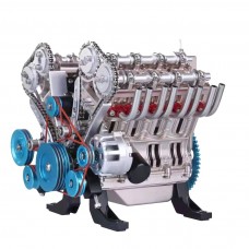 DM118 V8 Engine Model Kit Unassembled 8 Cylinder Car Engine Model Toys Full Metal Version