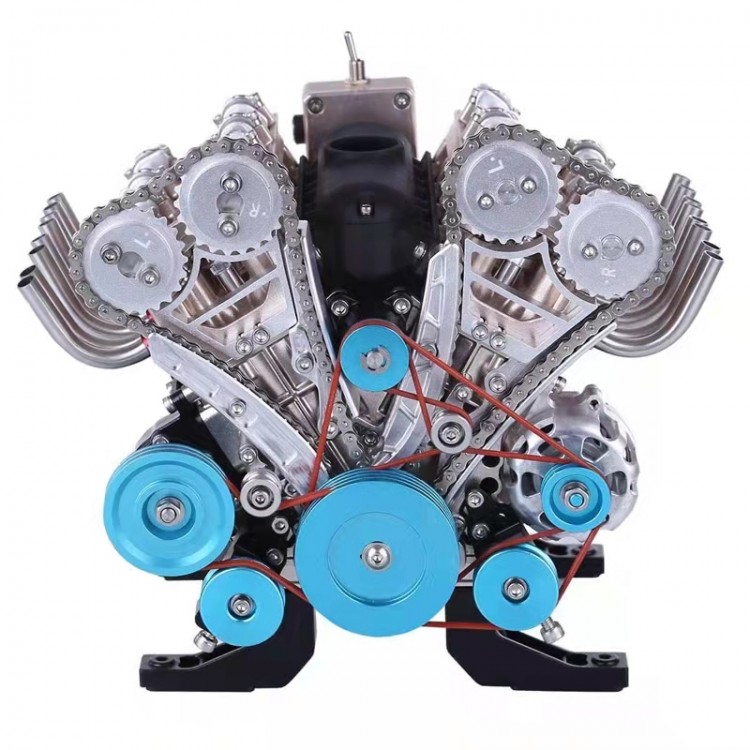 DM118 V8 Engine Model Kit Unassembled 8 Cylinder Car Engine Model Toys