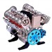 DM118 V8 Engine Model Kit Unassembled 8 Cylinder Car Engine Model Toys Full Metal Version