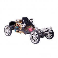 Single-Cylinder Engine Car Model Kit Unassembled DIY Toy Car Model Kit Brings You Fun