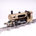 DM21 Steam Train Steam Locomotive Model Kit w/ Track Model Steam Locomotive Unassembled Toy Gift